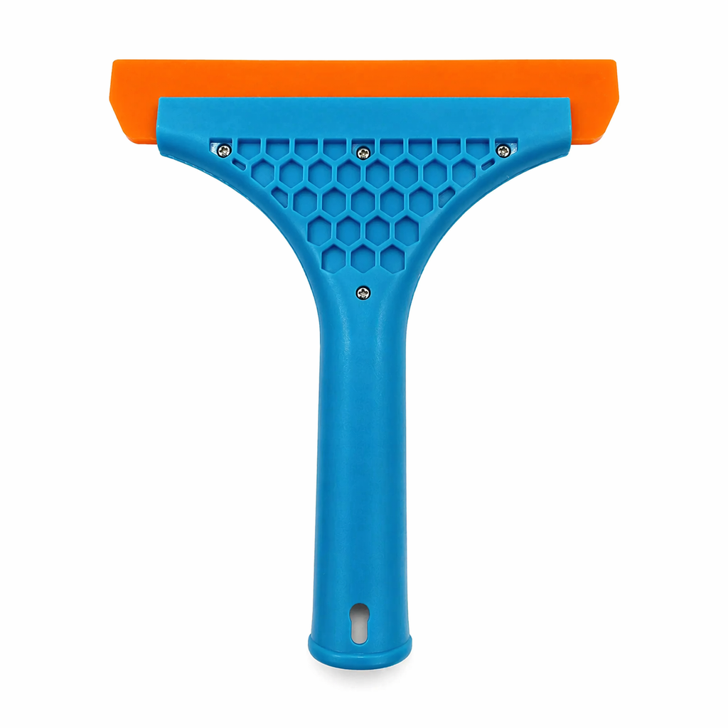 Espátula plástica con mango ergonómico azul / verde