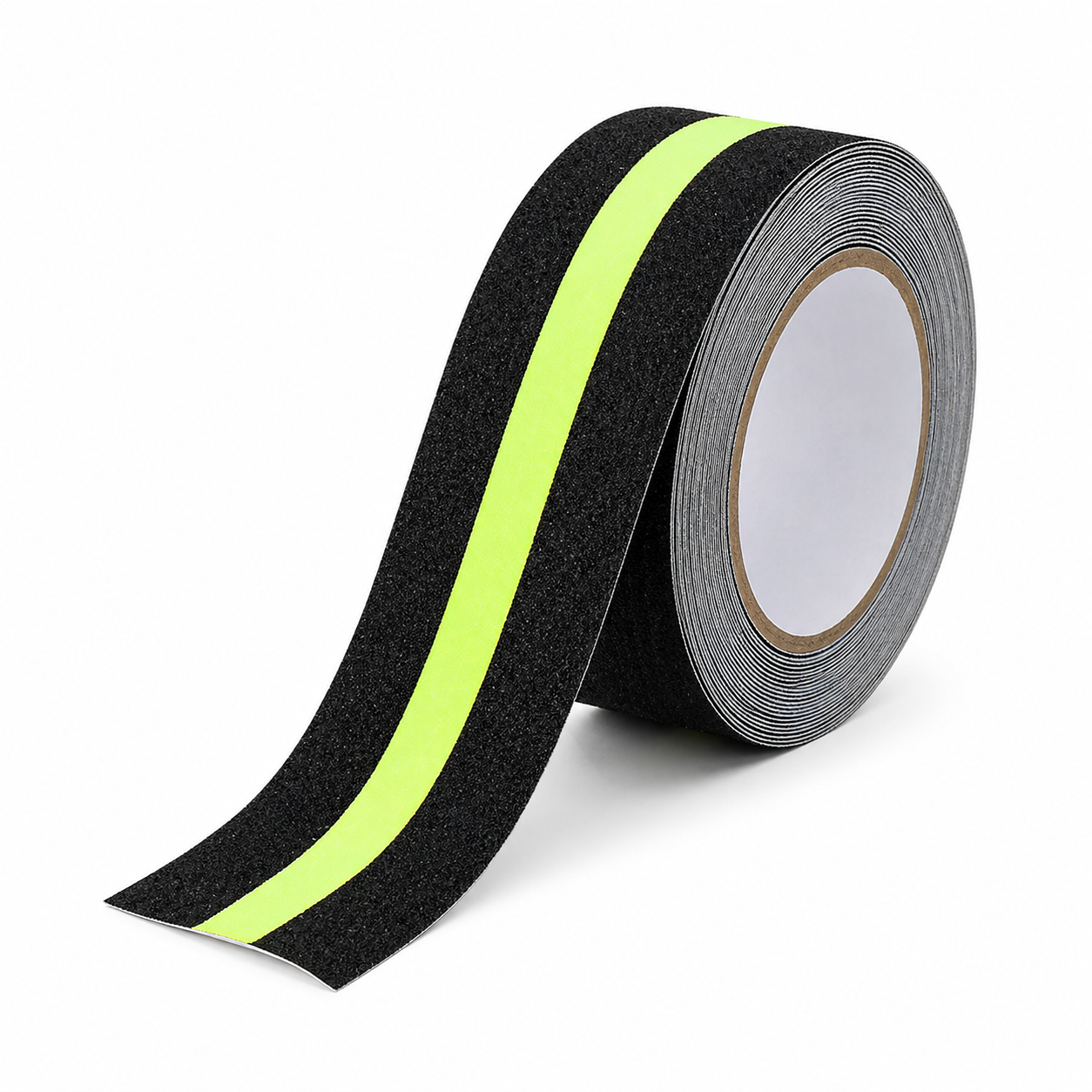 Cinta antideslizante negra con fotoluminiscente seguridad industrial -5CM X 18mts