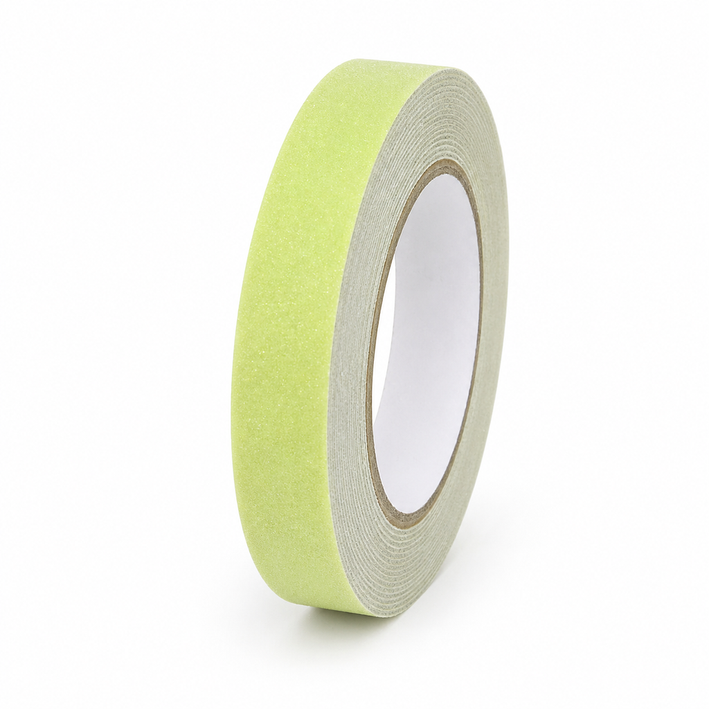 Cinta fotoluminiscente con antideslizante emergencia -2.5CM X 18mts