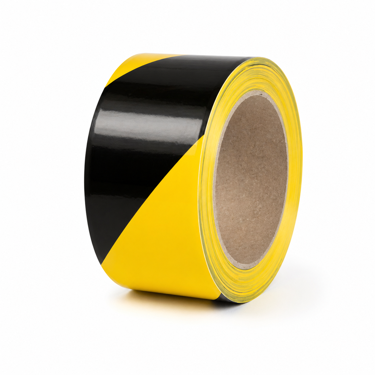 Cinta de advertencia amarillo y negro señalización -5CM X 45.7mts