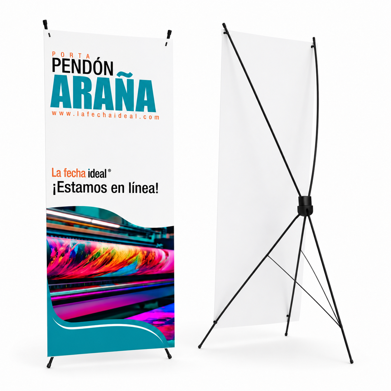 Porta pendón tipo Araña  [ 2m X 1m ]